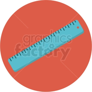 ruler icon with red circle background