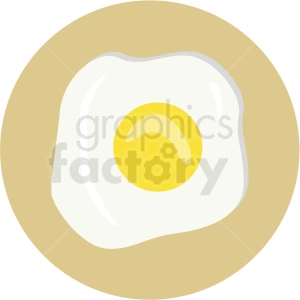 eggs vector flat icon clipart with circle background