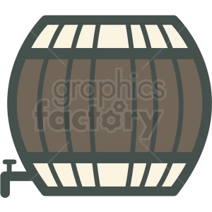 barrel of beer vector icon