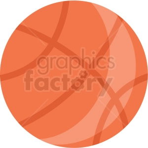 basketball vector flat icon clipart with no background