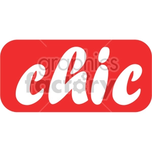 chic text word