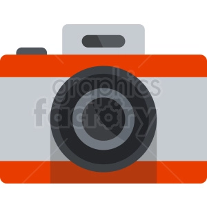 orange vector camera icon