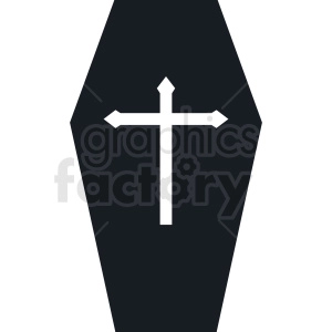 black and white coffin design