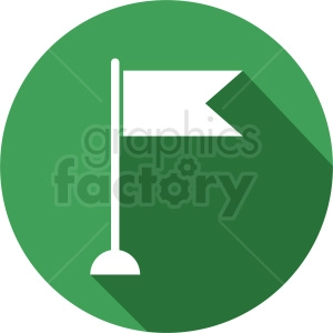 flag icon on circle green background