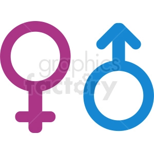 gender male and female icons