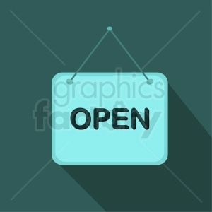 open sign vector icon