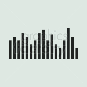 statistics chart vector icon with square background