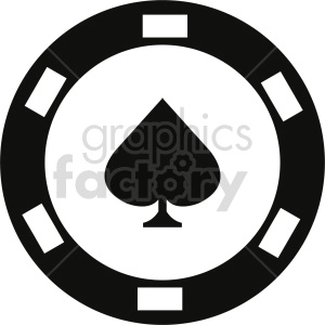 poker chip vector clipart 06