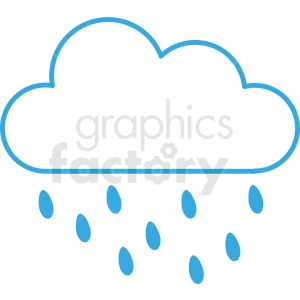 rain cloud vector icon