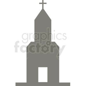 church silhouette vector