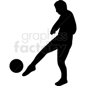 soccer player vector clipart