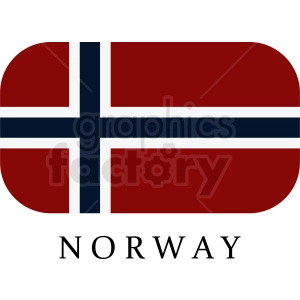 flag of Norway vector clipart