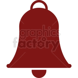 red bell vector shape