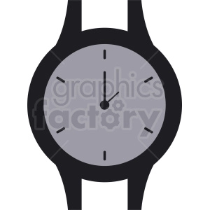 wrist watch face vector clipart