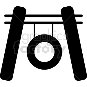gong silhouette vector design