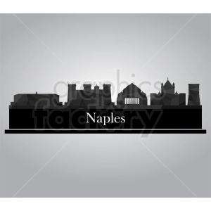 Naples vector skyline