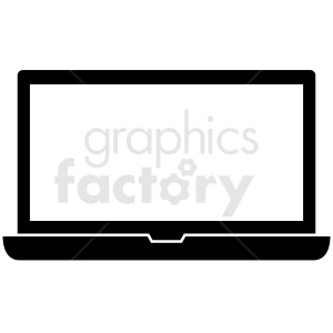 laptop vector clipart icon