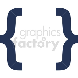 graffa symbol vector graphic