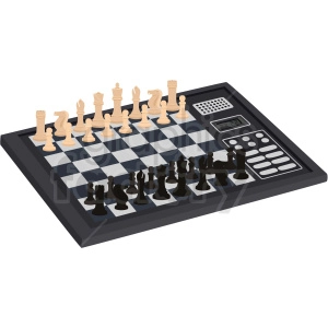 digital chess board vector clipart