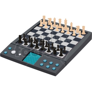 electronic chess board vector clipart