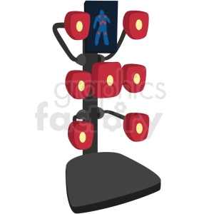 mma training focus punching bag vector clipart