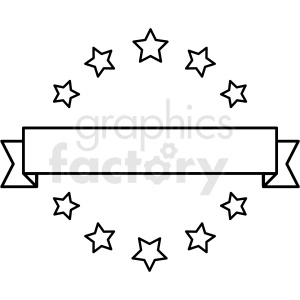 ribbon star badge vector asset