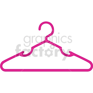 plastic hanger vector graphic