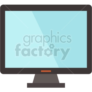 computer monitor vector graphic clipart 13