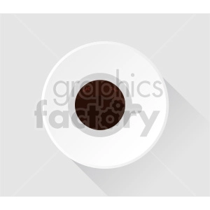 coffee cup on plate vector clipart