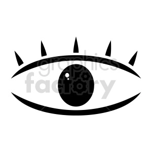 cartoon vector eye symbol