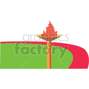 Olympic torch vector design
