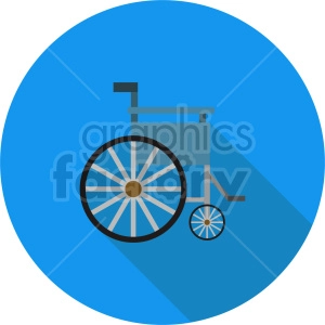 wheelchair vector icon clipart 1