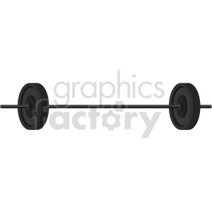 barbell with weights vector graphic