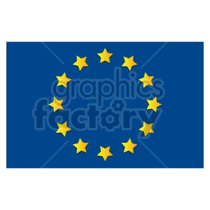 Flag of Europe vector clipart 05
