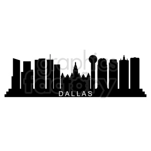 Dallas city skyline vector