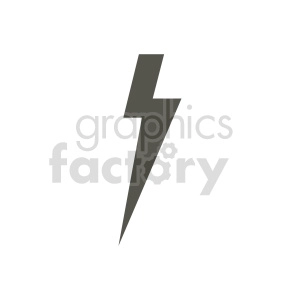 lightning bolt icon vector clipart