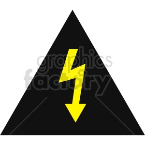 black electric symbol sign vector clipart