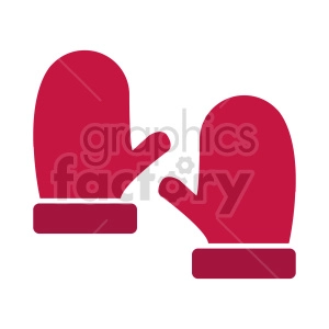 red mittens clipart