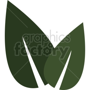 dark green leaf design