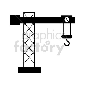 tower crane vector graphic