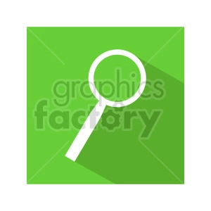 green magnifying glass vector icon