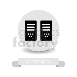 computer server vector graphic