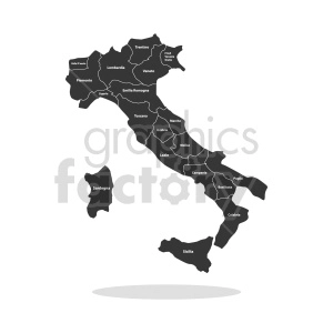italy country vector graphic