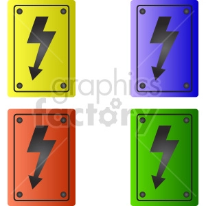 electricity sign vector graphic
