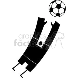 2515-Royalty-Free-Abstract-Silhouette-Soccer-Player-With-Balll