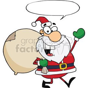 Jolly-Christmas-Santa-Waving-And-Walking-With-Speech-Bubble