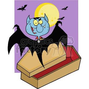 3213-Happy-Vampire-Out-Of-The-Coffin-And-Bats-Near-A-Full-Moon