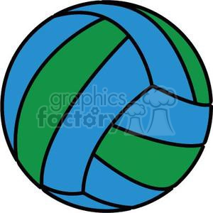 volleyball green blue