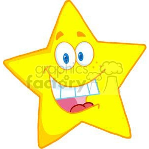 4077-Happy-Star-Mascot-Cartoon-Character