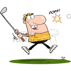 4698-Royalty-Free-RF-Copyright-Safe-Male-Golfer-Hitting-Golf-Ball